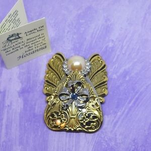 Angels Of Love Inc. Hosanna Jane Davis Silver & Gold Tone Pin Brooch
